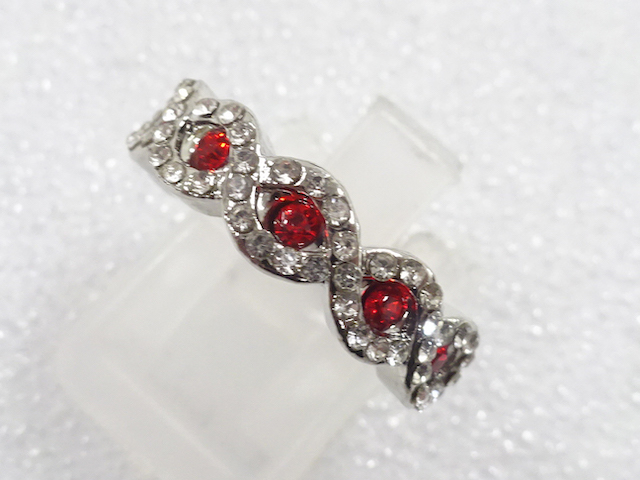 JAPANESE KIMONO / ANTIQUE COLORED STONE RING (SIZE 9)